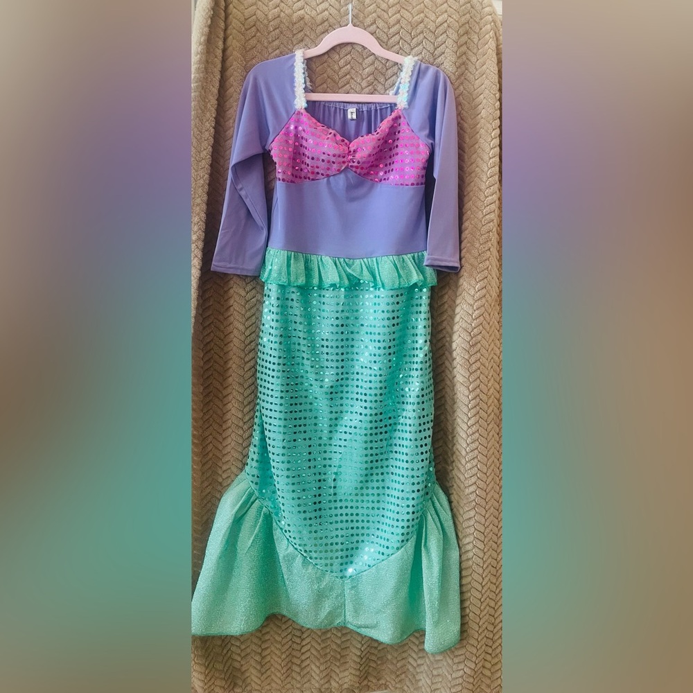 Purple and Teal Sequin Mermaid Play. Dress